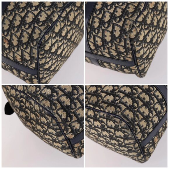 Christian Dior Trotter Canvas Hand Bag Navy Auth BA5304 - Picture 16 of 16